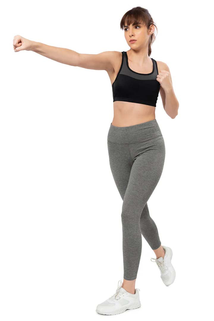 AMANTE ABT94501-GREY ENERGIZE HIGH RISE ACTIVE LEGGINGS