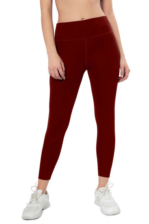 AMANTE ABT94501-BURGUNDY ENERGIZE HIGH RISE ACTIVE LEGGINGS
