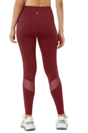 AMANTE ABT99201-CHOCOLATE TRUFFLE FLAUNT PANELLED HIGH RISE ACTIVE LEGGINGS