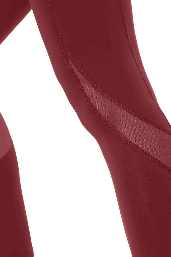 AMANTE ABT99201-CHOCOLATE TRUFFLE FLAUNT PANELLED HIGH RISE ACTIVE LEGGINGS