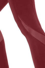 AMANTE ABT99201-CHOCOLATE TRUFFLE FLAUNT PANELLED HIGH RISE ACTIVE LEGGINGS