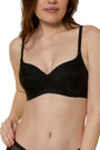 TRIUMPH BRA 110I584-BLACK 04 Padded Wireless Seamless Silhoutte T-shirt Bra