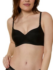 TRIUMPH BRA 110I584-BLACK 04 Padded Wireless Seamless Silhoutte T-shirt Bra