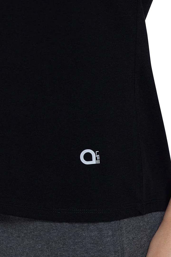 AMANTE ATP85001-BLACK ESSENTIAL CROP TOP