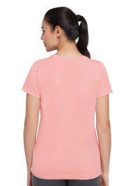 AMANTE ATP85001-PEACH BLOSSOM MARL ESSENTIAL CROP TOP