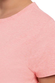 AMANTE ATP85001-PEACH BLOSSOM MARL ESSENTIAL CROP TOP