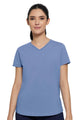 AMANTE ATP85101-INFINITY BLUE MARL ESSENTIAL LONG SLEEVE ROUND NECK T-SHIRT