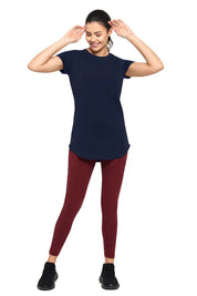 AMANTE ATP85201-MIDNIGHT ESSENTIAL LONG LENGTH TEE