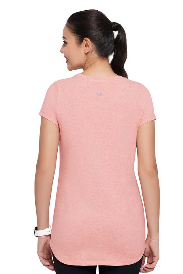 AMANTE ATP85201-PEACH BLOSSOM MARL ESSENTIAL LONG LENGTH TEE
