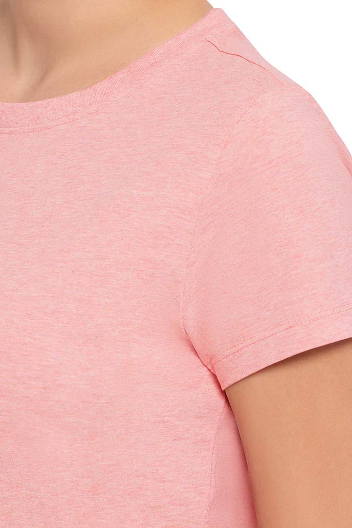 AMANTE ATP85201-PEACH BLOSSOM MARL ESSENTIAL LONG LENGTH TEE