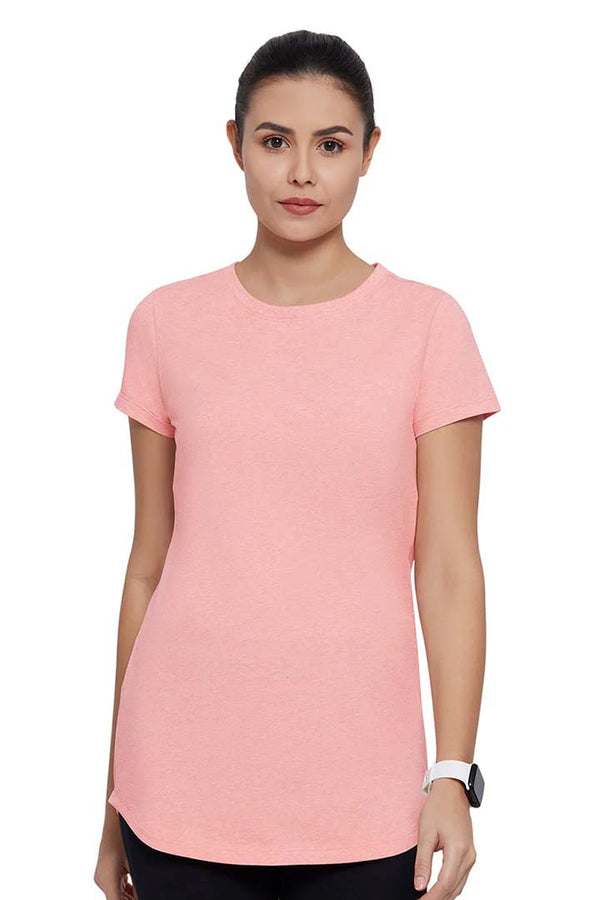 AMANTE ATP85201-PEACH BLOSSOM MARL ESSENTIAL LONG LENGTH TEE