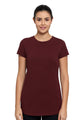 AMANTE ATP85201-POMEGRANATE MARL ESSENTIAL LONG LENGTH TEE