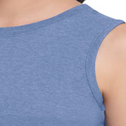 AMANTE ATP85901-INFINITY BLUE MARL ESSENTIAL TANK TOP