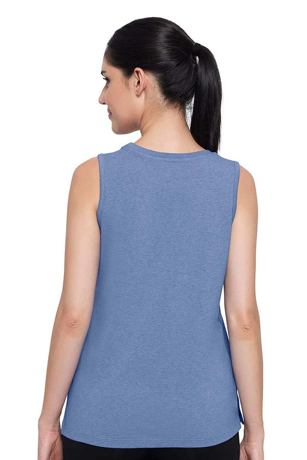 AMANTE ATP85901-INFINITY BLUE MARL ESSENTIAL TANK TOP