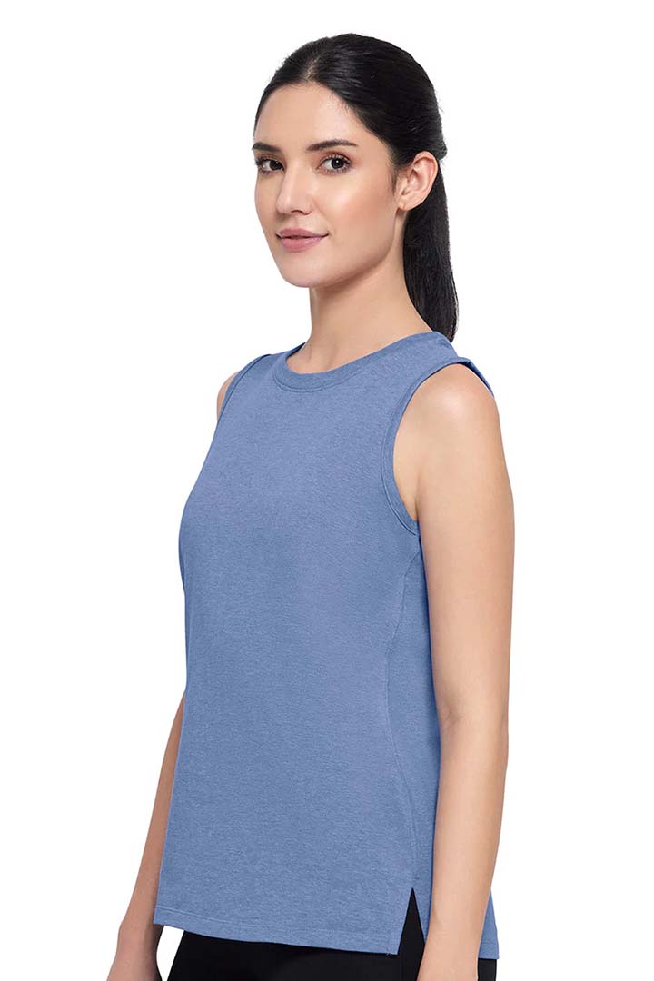AMANTE ATP85901-INFINITY BLUE MARL ESSENTIAL TANK TOP