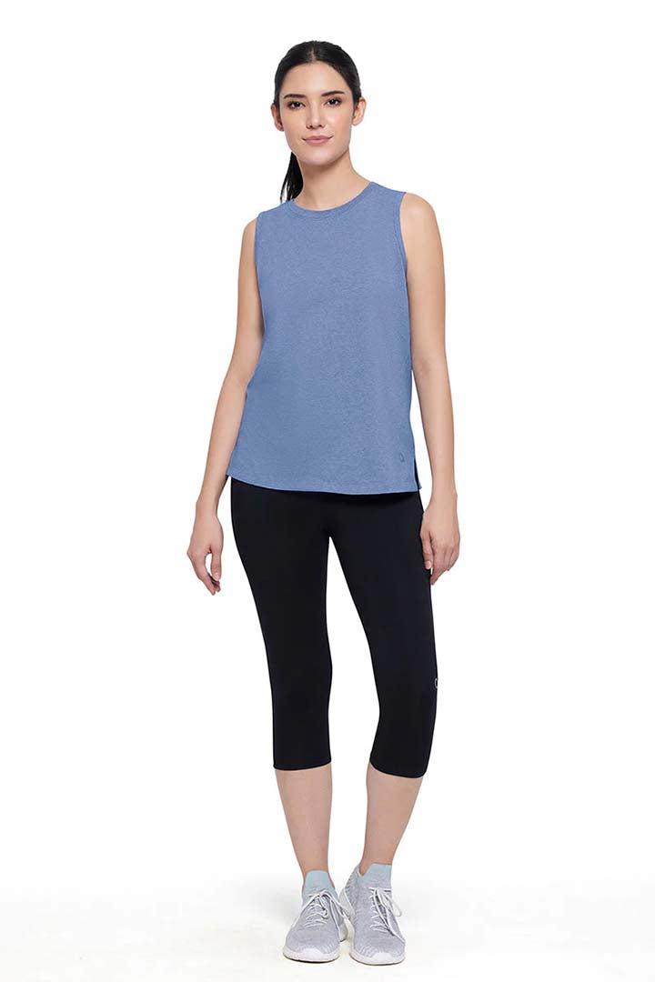 AMANTE ATP85901-INFINITY BLUE MARL ESSENTIAL TANK TOP