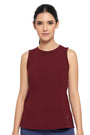 AMANTE ATP85901-POMEGRANATE MARL ESSENTIAL TANK TOP