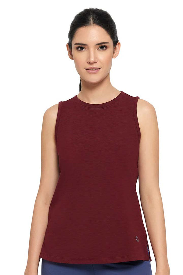 AMANTE ATP85901-POMEGRANATE MARL ESSENTIAL TANK TOP