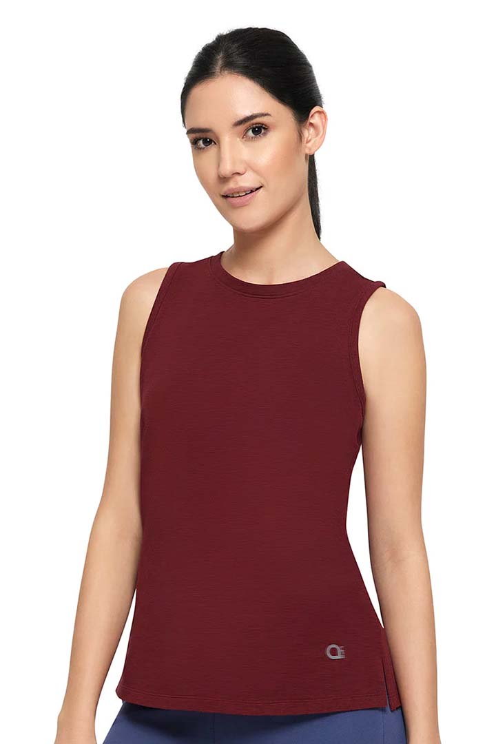 AMANTE ATP85901-POMEGRANATE MARL ESSENTIAL TANK TOP