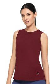 AMANTE ATP85901-POMEGRANATE MARL ESSENTIAL TANK TOP