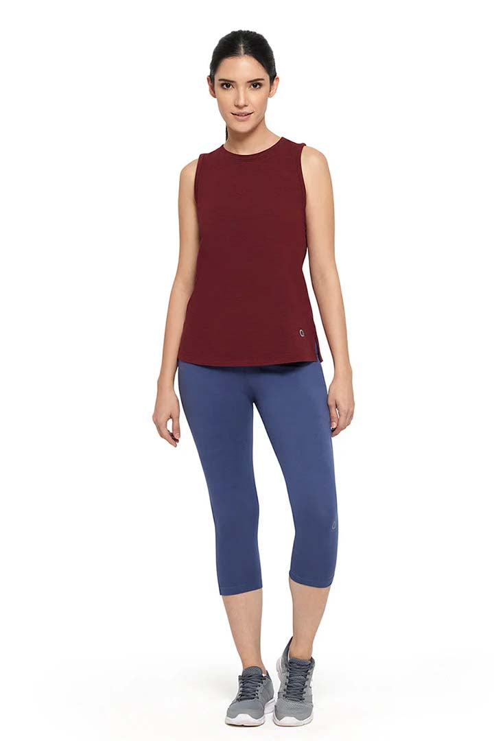 AMANTE ATP85901-POMEGRANATE MARL ESSENTIAL TANK TOP