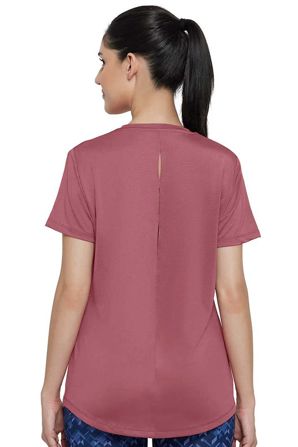 AMANTE ATP86101-MAUVEWOOD FLAUNT CREW NECK TEE