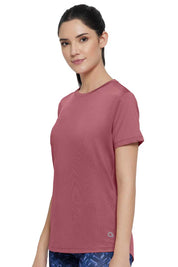 AMANTE ATP86101-MAUVEWOOD FLAUNT CREW NECK TEE