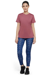 AMANTE ATP86101-MAUVEWOOD FLAUNT CREW NECK TEE