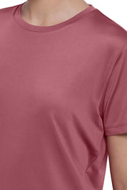 AMANTE ATP86101-MAUVEWOOD FLAUNT CREW NECK TEE