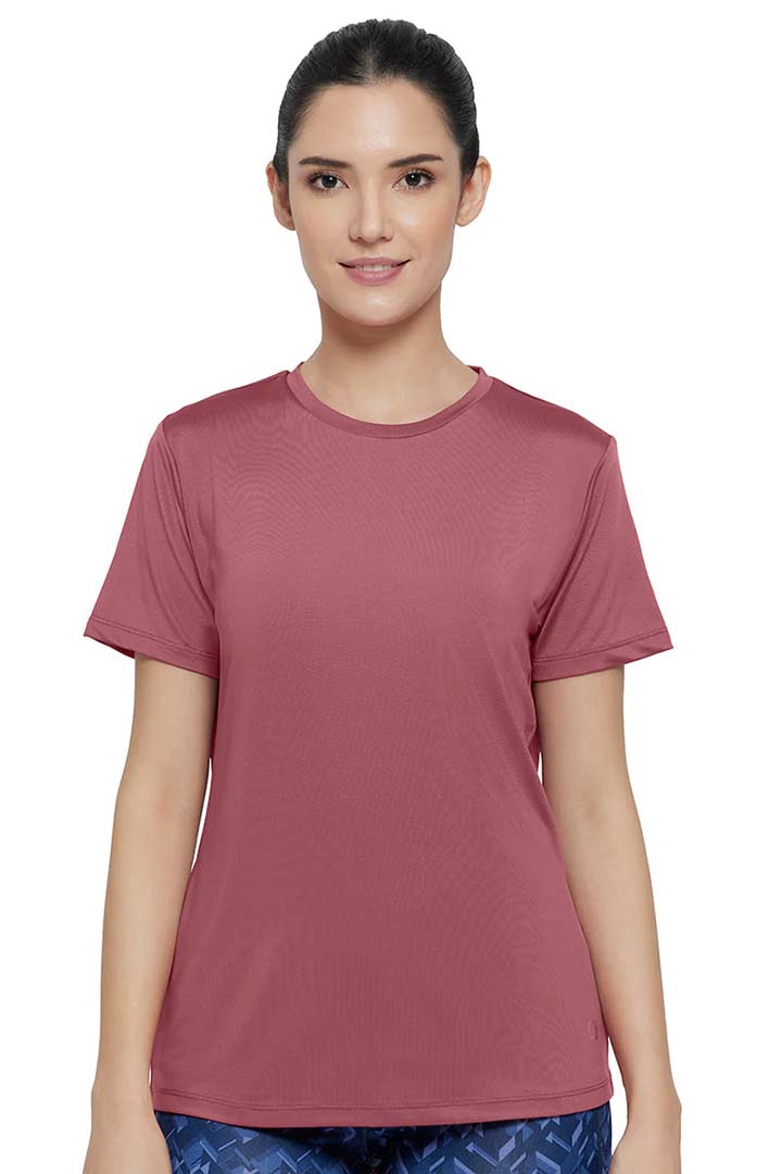 AMANTE ATP86101-MAUVEWOOD FLAUNT CREW NECK TEE