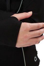 AMANTE ATP94301-JET BLACK FLAUNT HOODIE FULL SLEEVE ACTIVE JACKET