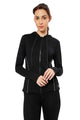 AMANTE ATP94301-JET BLACK FLAUNT HOODIE FULL SLEEVE ACTIVE JACKET