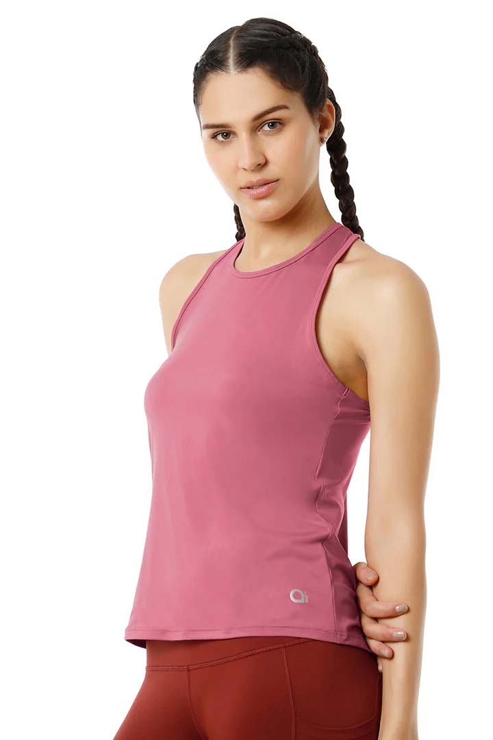 AMANTE ATP98901-HEATHER ROSE FLAUNT RACERBACK ROUND NECK TANK TOP