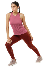 AMANTE ATP98901-HEATHER ROSE FLAUNT RACERBACK ROUND NECK TANK TOP