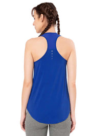 AMANTE ATP98901-LAZULI BLUE FLAUNT RACERBACK ROUND NECK TANK TOP
