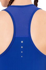 AMANTE ATP98901-LAZULI BLUE FLAUNT RACERBACK ROUND NECK TANK TOP