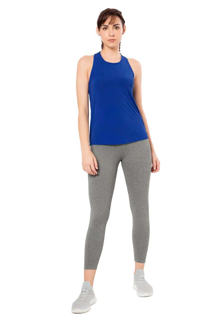 AMANTE ATP98901-LAZULI BLUE FLAUNT RACERBACK ROUND NECK TANK TOP