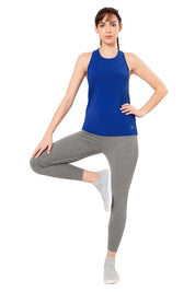 AMANTE ATP98901-LAZULI BLUE FLAUNT RACERBACK ROUND NECK TANK TOP