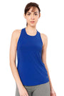 AMANTE ATP98901-LAZULI BLUE FLAUNT RACERBACK ROUND NECK TANK TOP