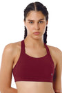 Chocolate Truffle AMANTE BRA-ABR98801 Energize High Impact Round Neck Sports Bra