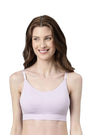ENAMOR BRA-F037 Pastel Lilac Enamor FlexiFree Ultimate Comfort Seamless No -pinch T-shirt Bra for Women- High Coverage, Padded and Wirefree