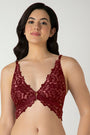 AMANTE BRA-BRA06001 Femme Lace Padded Non-Wired Demi Bra