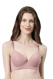 ENAMOR BRA-F114 Body Transform Air Brush Push-Up Bra for Women- Medium Coverage, Padded and Wired