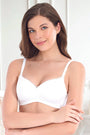 AMANTE BRA-BRA75501 White Essential Padded Wirefree Bra