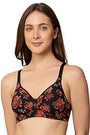 TRIUMPH BRA-110I694 Printed Lightly Padded Non-Wired Detachable Straps Seamless T-Shirt Bra -K9