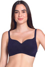 AMANTE BRA-BRA75501 Midnight Blue Essential Padded Wirefree Bra