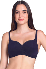 AMANTE BRA-BRA75501 Midnight Blue Essential Padded Wirefree Bra