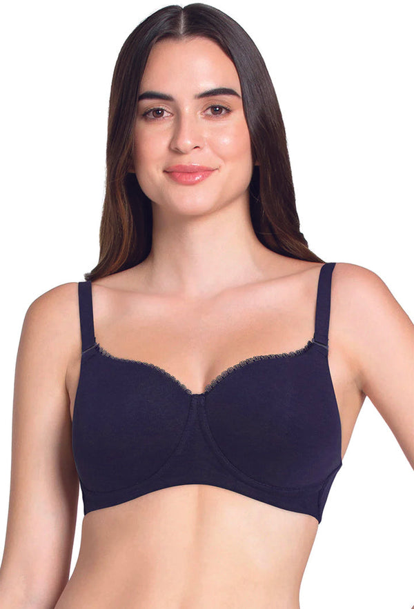 AMANTE BRA-BRA75501 Midnight Blue Essential Padded Wirefree Bra