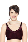 ENAMOR BRA-FB12 /2 Grape Wine Smooth Super Lift Full Support Minimizer Bra - Non-Padded Wirefree Full Coverage