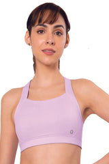 Digital Lavender AMANTE BRA-ABR98801 Energize High Impact Round Neck Sports Bra